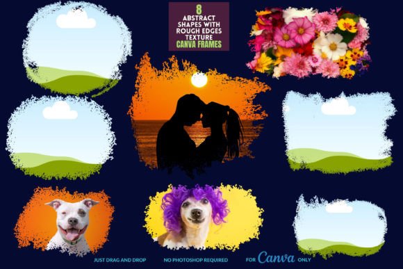 8 Rough Edge Canva Frames: Adding Organic Texture to Digital Design