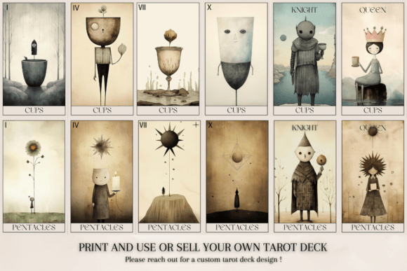 Bring Your Vision to Life with the Quirky Watercolor Tarot Deck
