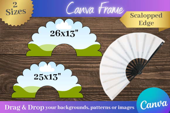 Canva Clack Fan Scalloped Edge Template2: Your Design Shortcut