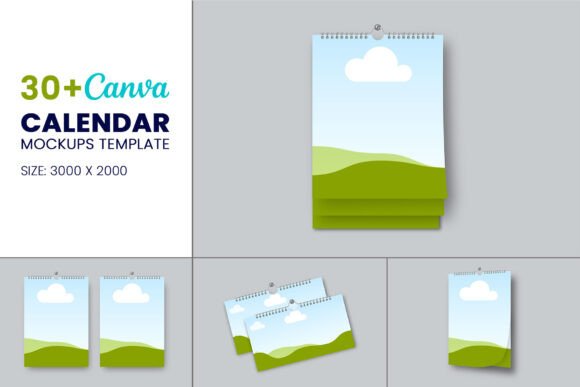 Canva Frame Calendar Mockup Template: Elevate Your Designs
