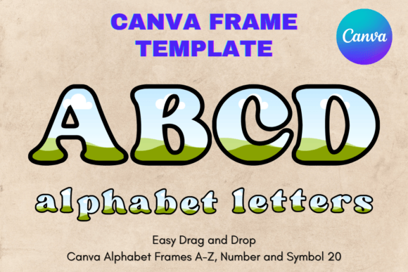Canva Letters Frame Alphabet Template_20: A Creative Toolkit