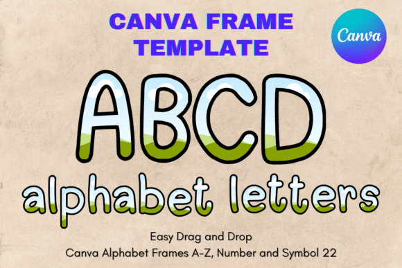 Canva Letters Frame Alphabet Template_22: A Designer's Review