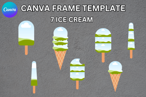 Chill Out Your Brand with an Ice Cream Popsicle Canva Frame