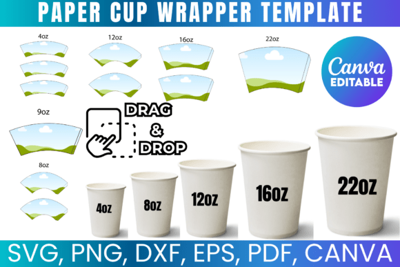 Design Custom Cup Wrappers: A 6-Template Bundle Guide