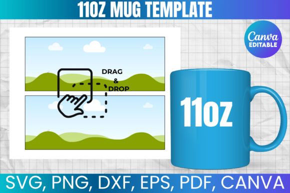 Design Stunning Custom Mugs with This 11oz Mug Template