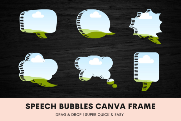 Speech Bubbles Canva Frame Template: Instant Visual Voice
