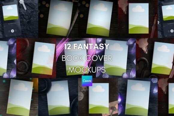 Transform Your Author Brand with Canva Fantasy Book Cover Mockups